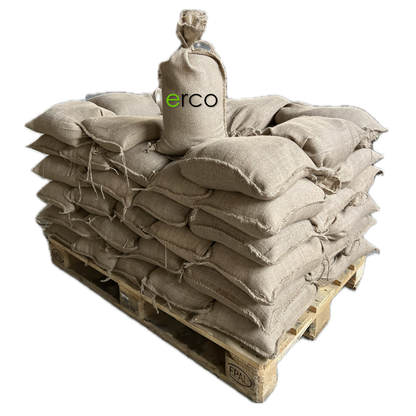 Sandsäcke-Set Jute gefüllt, naturbraun