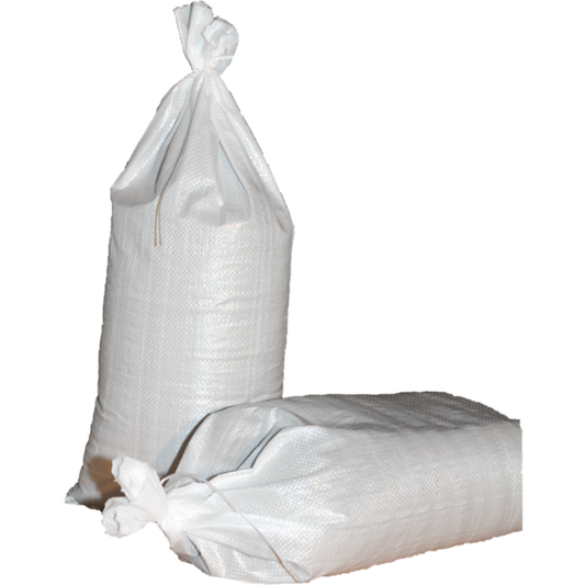 Sandsäcke weiß, für Hochwasserschutz