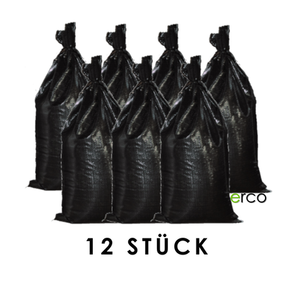 Sandsäcke-Set gefüllt, schwarz