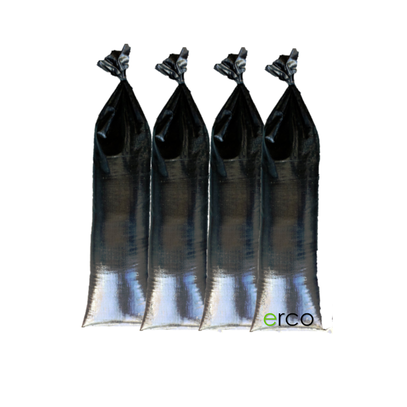 Sandsäcke-Set gefüllt, schwarz