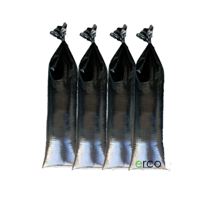 Sandsäcke-Set gefüllt, schwarz